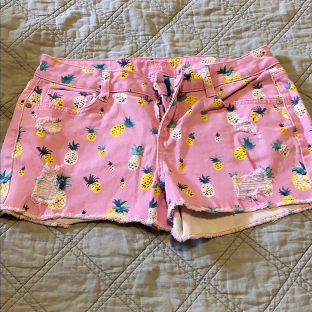 Pineapple Jean Shorts